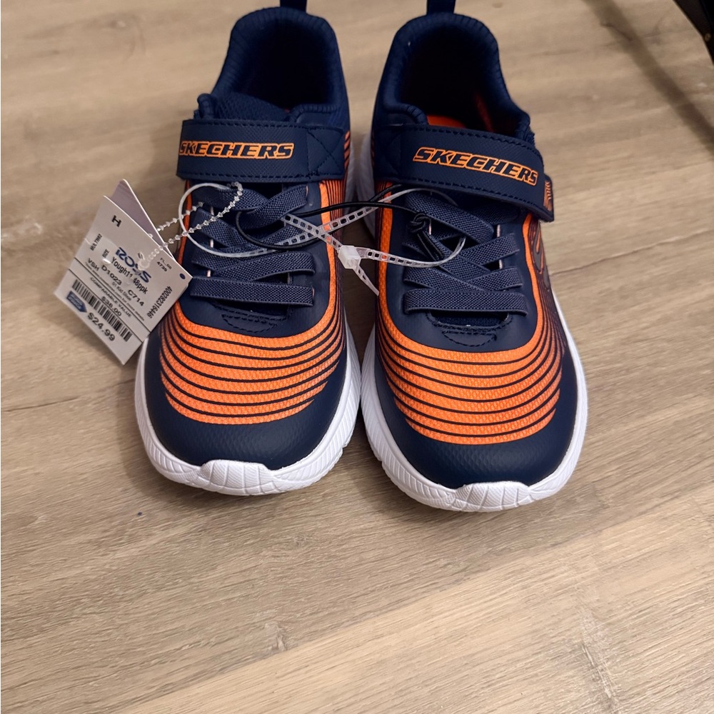 Skechers Kids' Blue and Orange Sneakers